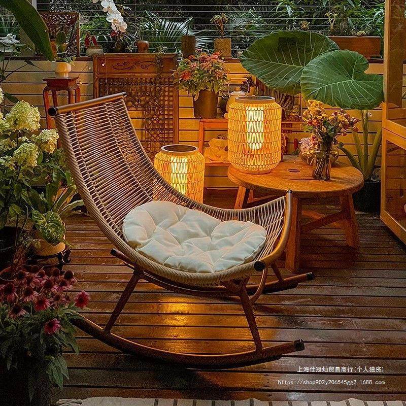 摇椅躺椅大人花园阳台家用午睡椅子懒人摇摇椅老人椅户外庭院藤椅,电子元器件市场,电线扎带/束线带,淘宝优惠券,粉丝福利购,淘宝优惠卷