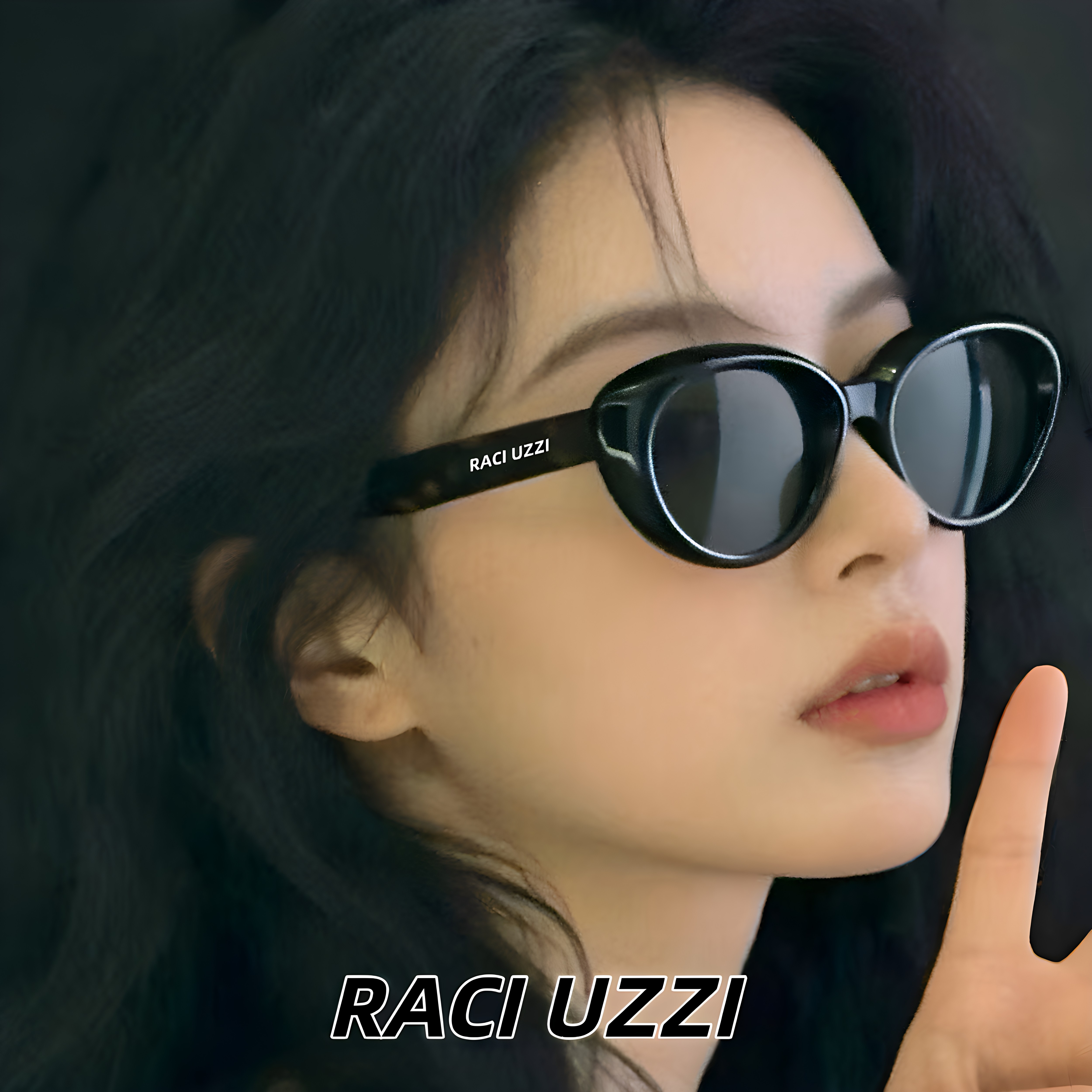 娜扎同款猫眼椭圆防晒墨镜女近视