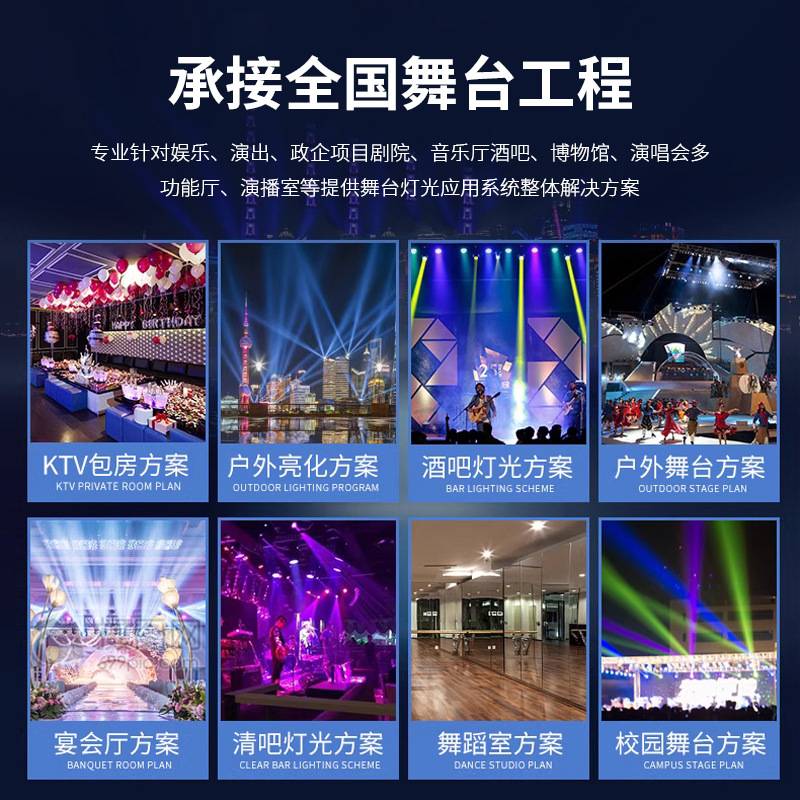 54颗3W全彩铸铝帕灯防水帕灯舞台灯直播间舞蹈室演出舞台光束灯