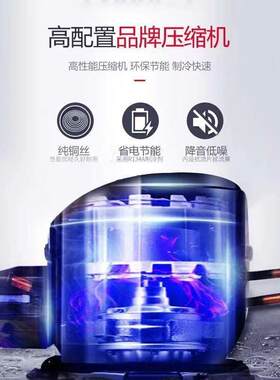 卧式岛柜双温冰柜商用大容量冷藏展示柜组合岛柜玻璃门超市冰箱
