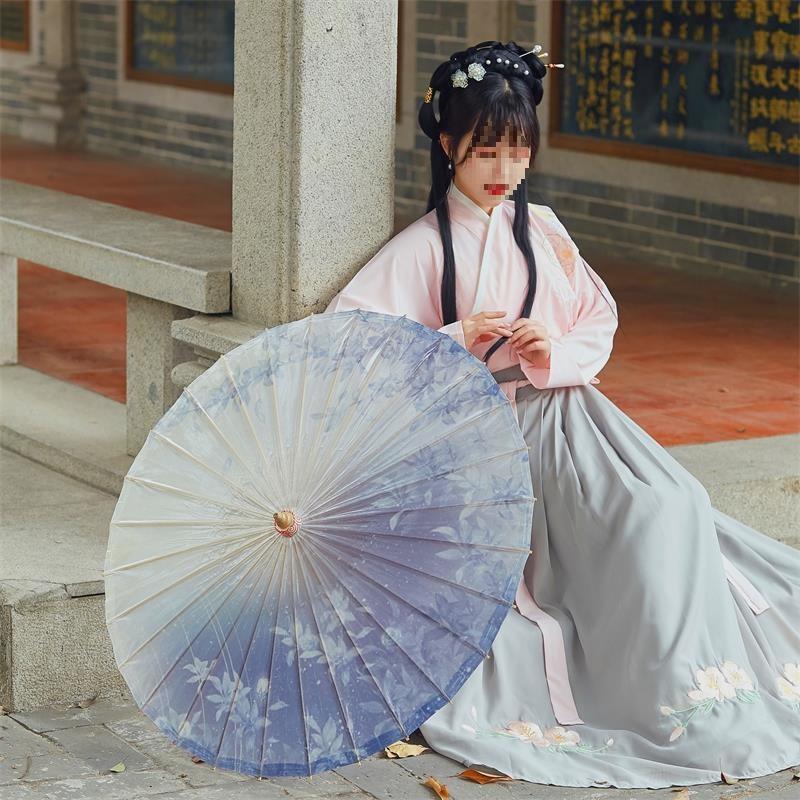 油纸伞纯工传y55GdGNE统防雨防晒演出伞道风具古手蹈桐油雨伞茉莉