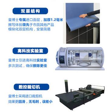 磁力双儿黑板墙性层磁性黑板墙贴家用儿童磁黑板童房墙面黑板172