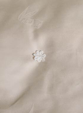 80支全长XY-1006绒棉棉提花丝被壳半成品蚕丝被专厂用蚕内胆套家
