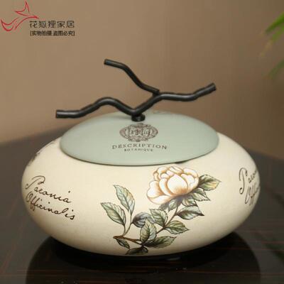 美式家用带盖烟个灰缸意性陶402大号烟缸欧式瓷客厅茶几复古创收