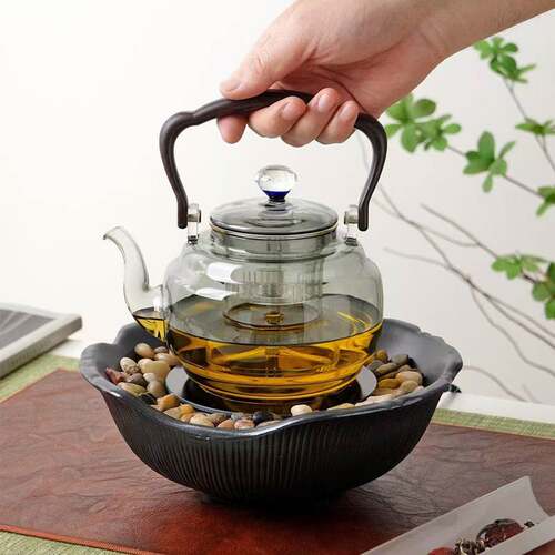 围炉煮茶耐高温玻璃茶壶茶具一整套室内家用2024新款电陶炉煮茶器