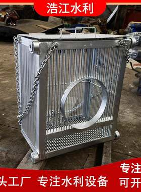 不锈钢提篮格栅提一体化站污ZUO提篮式格泵栅手动电动篮格水栅厂
