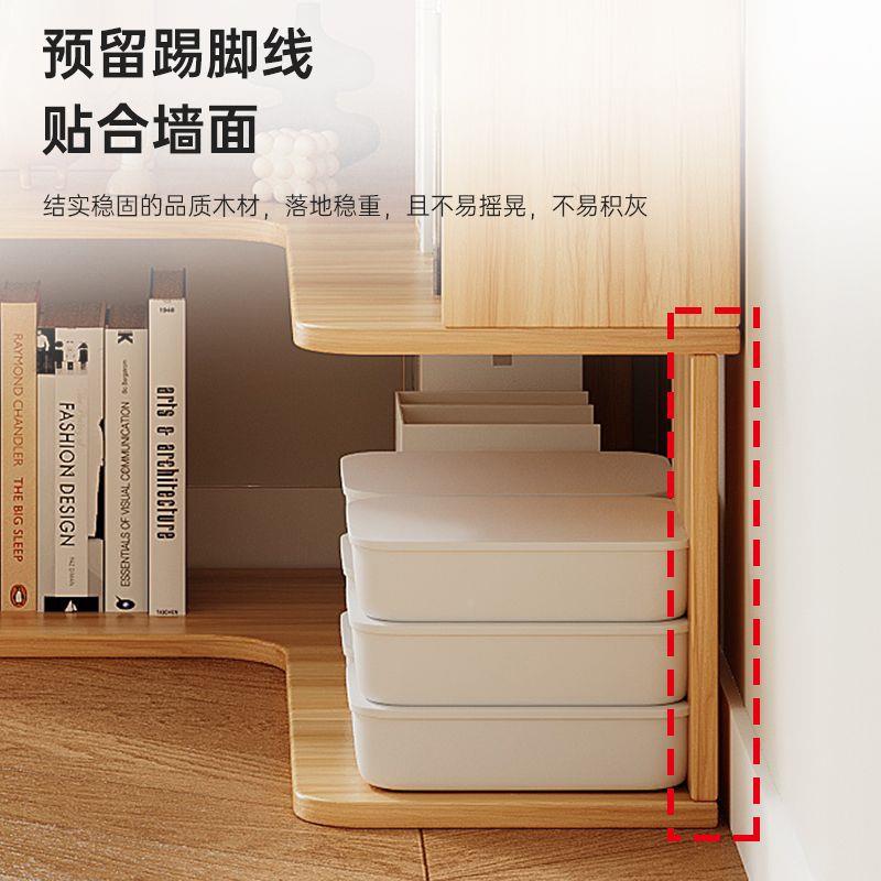 #实木转角架置物架地学家用角柜多层收纳置物生柜见描述网红书简