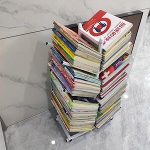 儿童架架简易树形多层绘本架铁动艺书888999可移收纳书本书展示架