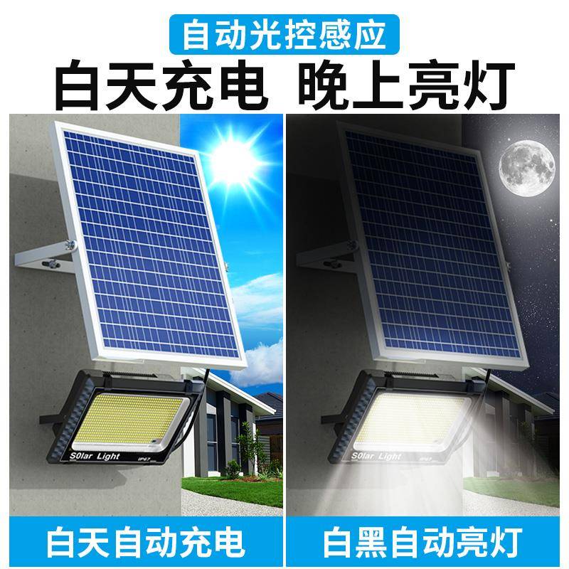 投太阳能户外新款光灯庭院家BCC用防水超LDE大灯珠室外亮爆亮照明