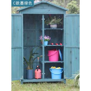 TUF4BSC户园实木储物收纳柜防雨防晒阳台院艺工具庭房田外园杂物