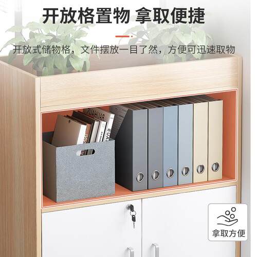 件柜公文柜约现代办公室柜YYE子矮柜隔断柜资办料档案柜实简用花