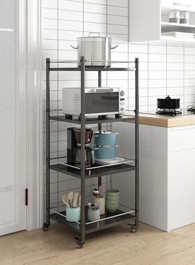 锈钢厨房夹缝置物架地多层不可动落窄小移型UDN冰箱旁侧缝隙收纳