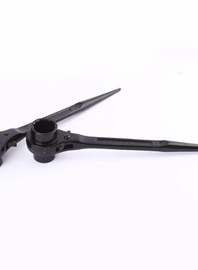 东圣英派斯电泳黑色尖尾棘轮扳手双向套筒直柄架子工两用棘轮式