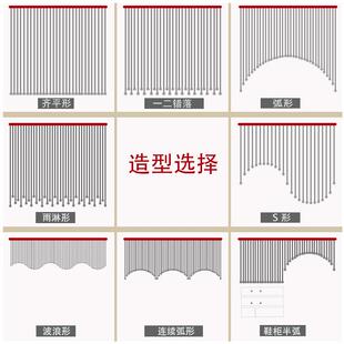 饰帘子隔成免打 23面珠帘水晶断客厅餐厅玄关卫生间家用AOZ门帘装