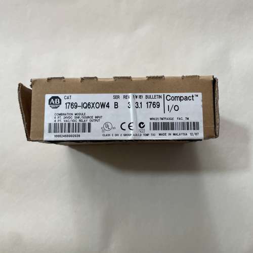 议价模块，型号1769-IQ6XOW4，仅开封未