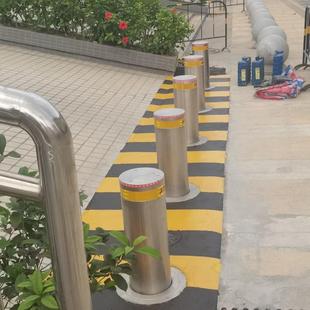 厂家直销锈钢路168障步行路桩电动防撞升降桩全自动液压升降街不