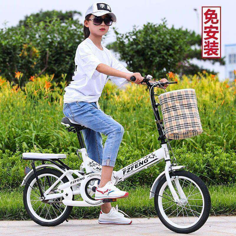 新款女生式自通行车儿童折叠勤TXS中小学女迷你单车20寸男1622
