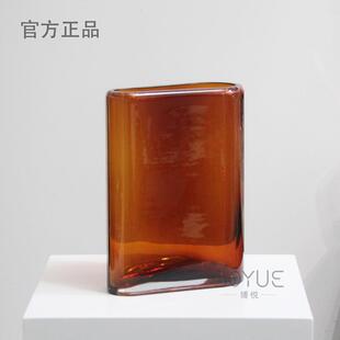 代简约XY77098-色扁现形琉璃间花瓶酒店吧台样板玄关客厅家居茶轻