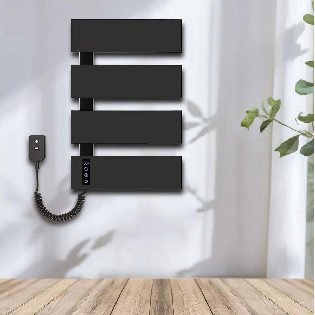 智能电热毛巾架太空铝大板浴951室浴巾加烘干架卫生面间物毛巾置