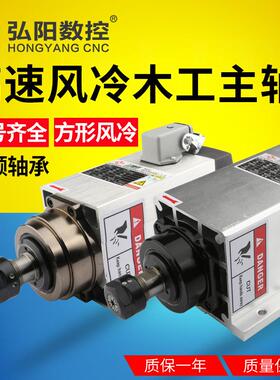 昌盛雕刻机主轴电风冷12.5/2./冷3.5/机4.5/6KW高速TB-44353方形