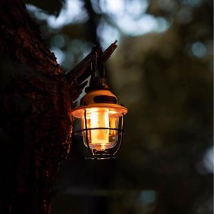 江FM 野营餐户手提氛围灯艺吊 104奋发野外复古露营客充电便灯携式