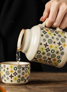 窑大唐茶宝相小式暖汝壶壶202B88315新款陶瓷焖茶壶中保温瓶单壶