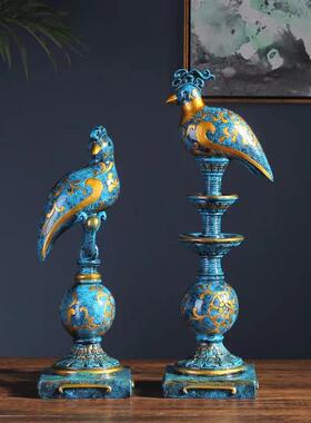 富贵鸟美式HK9-0酒柜装饰古摆件典意软装厅饰品创高档客壁炉玄关