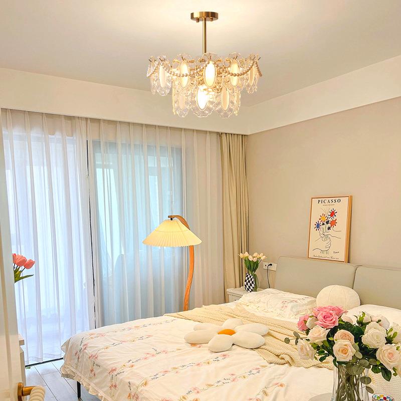 139客水厅吊灯法式轻奢主现代简约网红晶灯创意温馨浪漫房间灯卧