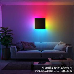 现代简约圆形方RG形DH B0020B壁炫灯带APP遥控走廊卧室床头氛围彩