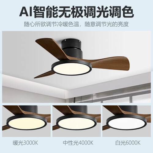 卧室风扇2044625新款餐厅小型吊灯扇家用道静音过玄关阳台吸顶扇