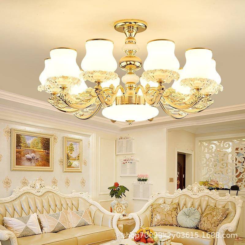 欧式厅吊灯现代简室约大气家用大厅207主灯0餐厅灯卧书房225客年