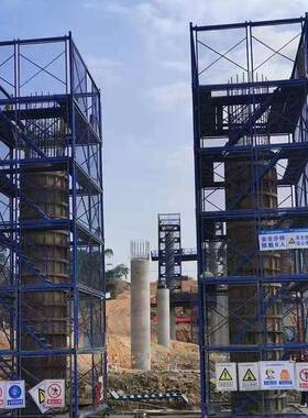 墩LEJ柱施工台墩防平护梯笼路桥一体化操作用路桥施工专身脚手架