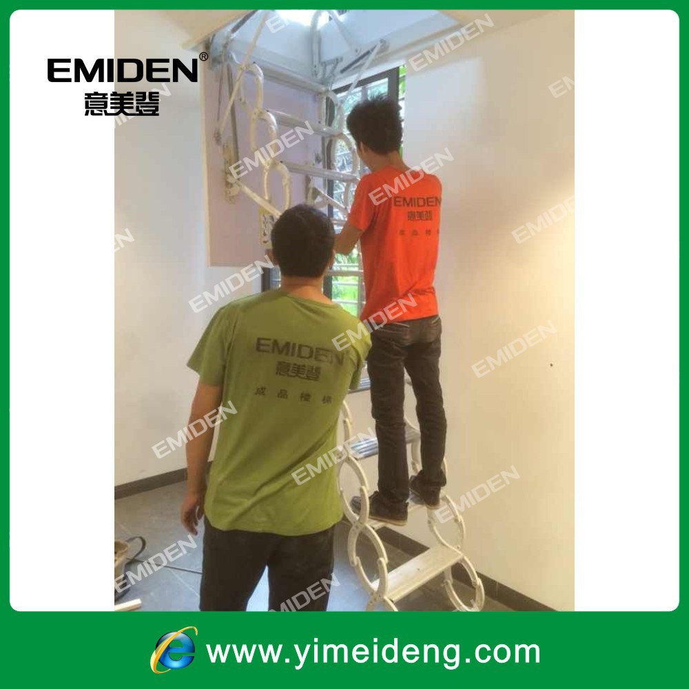 深圳简易阁楼伸缩折叠楼梯