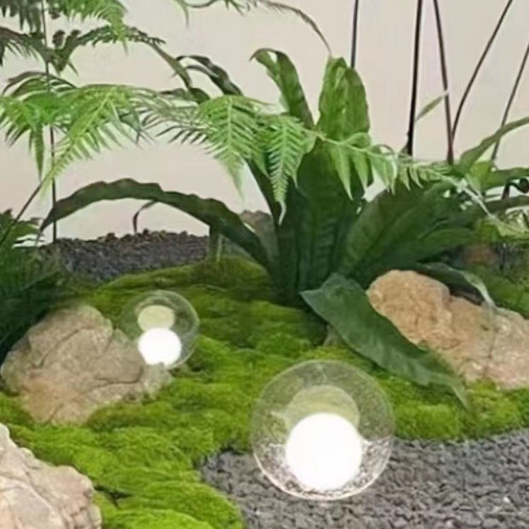 室内造景仿真苔癣亚克力草坪灯