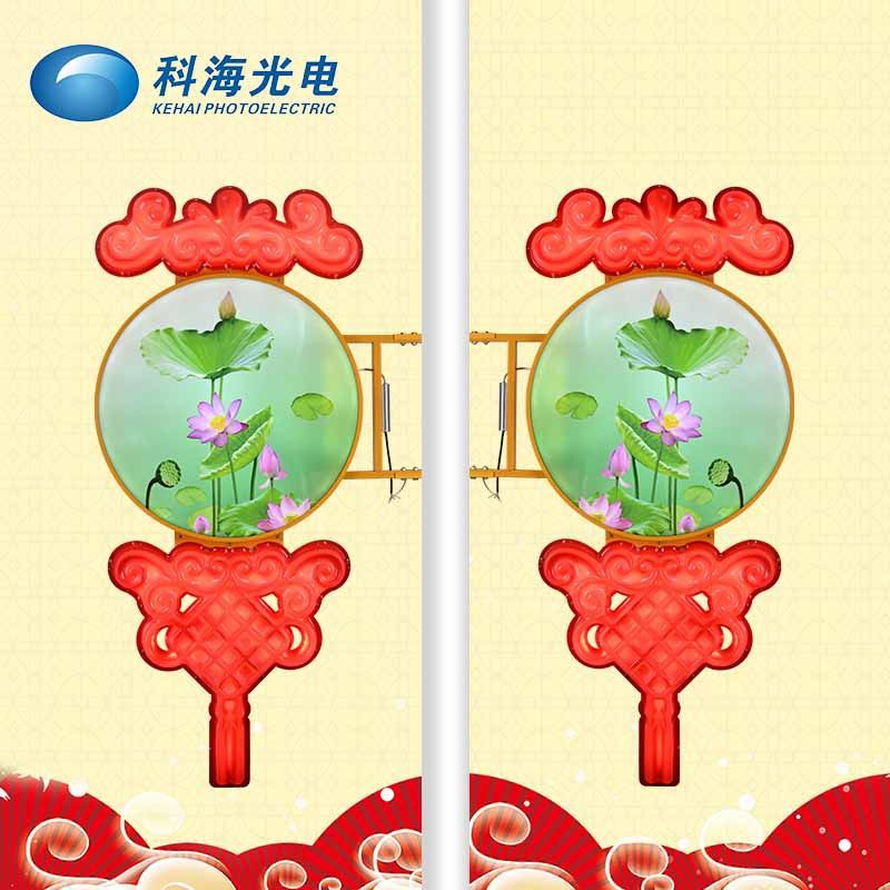 LED中国结路灯路灯杆装饰景观灯国红旗发光灯箱广告牌厂家批发