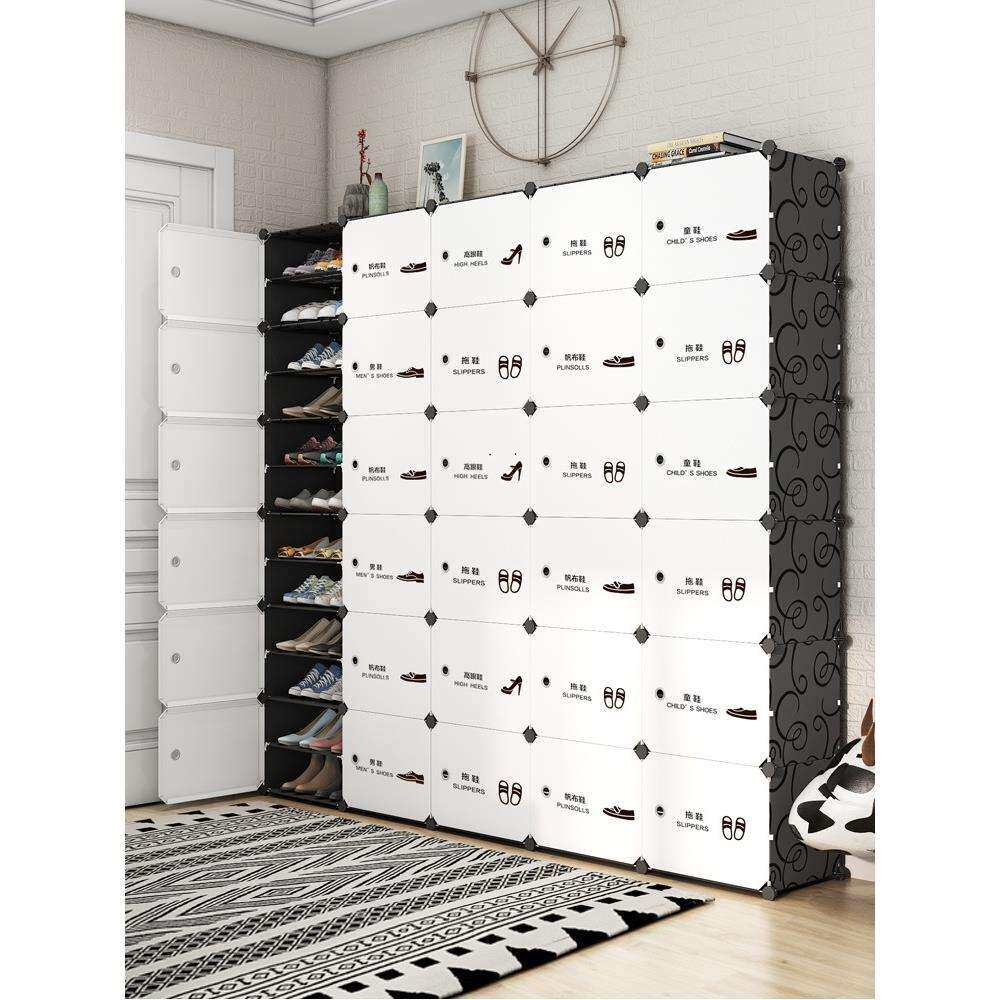 简易鞋柜家用门口靠墙透气大容量超薄经济型防晒阳台收纳储物柜子