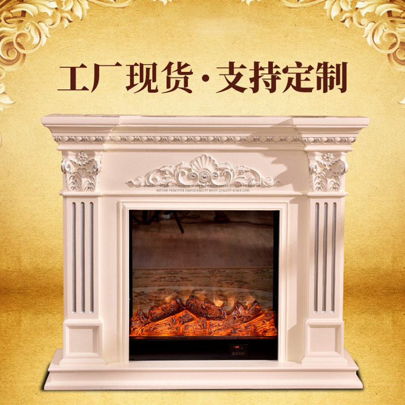 欧式壁挂电子壁炉电视柜收纳