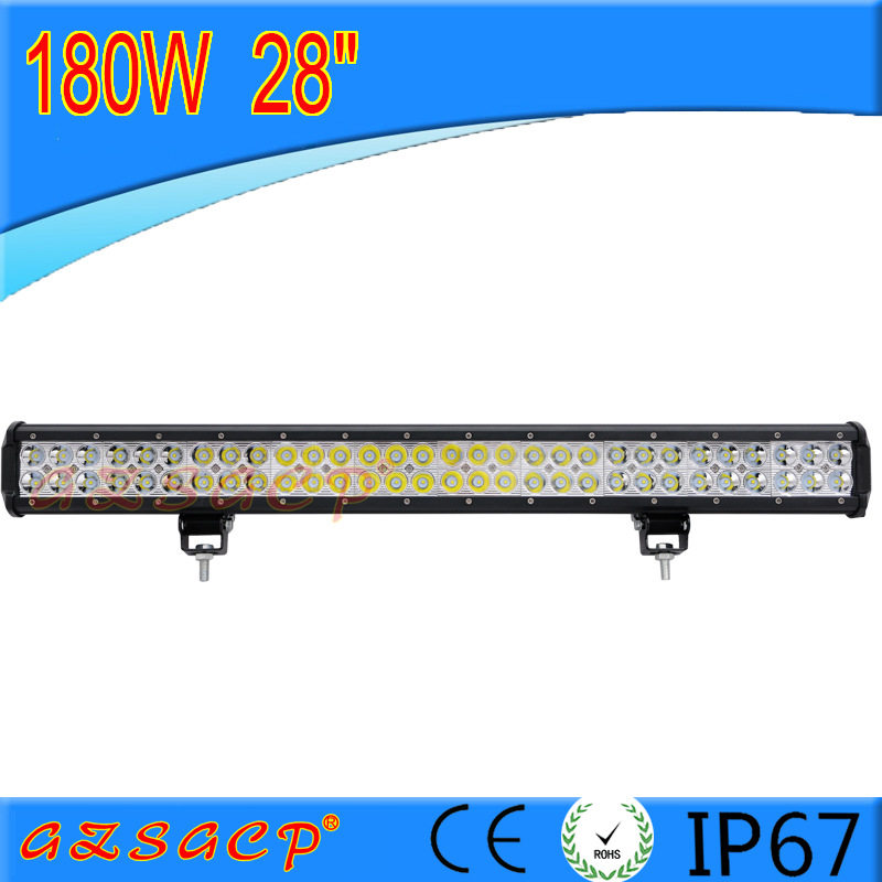 汽车led长条射灯12v24v超亮强光货车越野车顶前杠中网改装灯180W