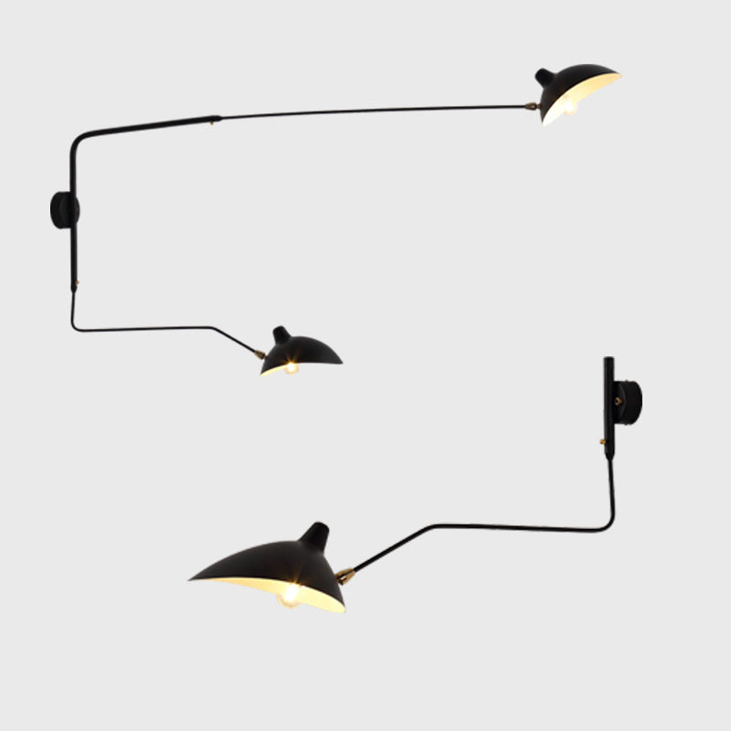 创意复古工业风长杆摇臂壁灯