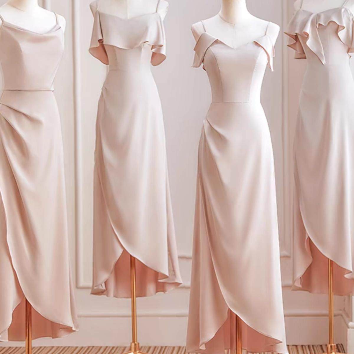 出租赁借伴娘服姐妹闺蜜团2025新款小众高级感修身显瘦法式礼服裙