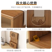 飘窗小桌子可折叠炕桌楠竹家用榻榻米H茶桌茶几床上学习矮桌飘窗