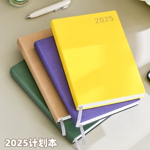 日程本一日一頁計劃表自律學習365天每日計劃本a5筆G記 2025年新款