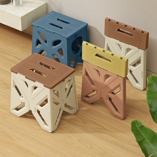 手提塑料折叠凳户外露营便捷v式儿童小板凳家用椅子钓鱼凳成人马