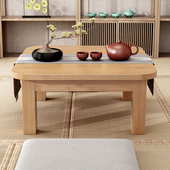 炕桌实木b方桌楠竹榻榻米小茶几正方形炕上吃饭桌学习矮桌子飘窗