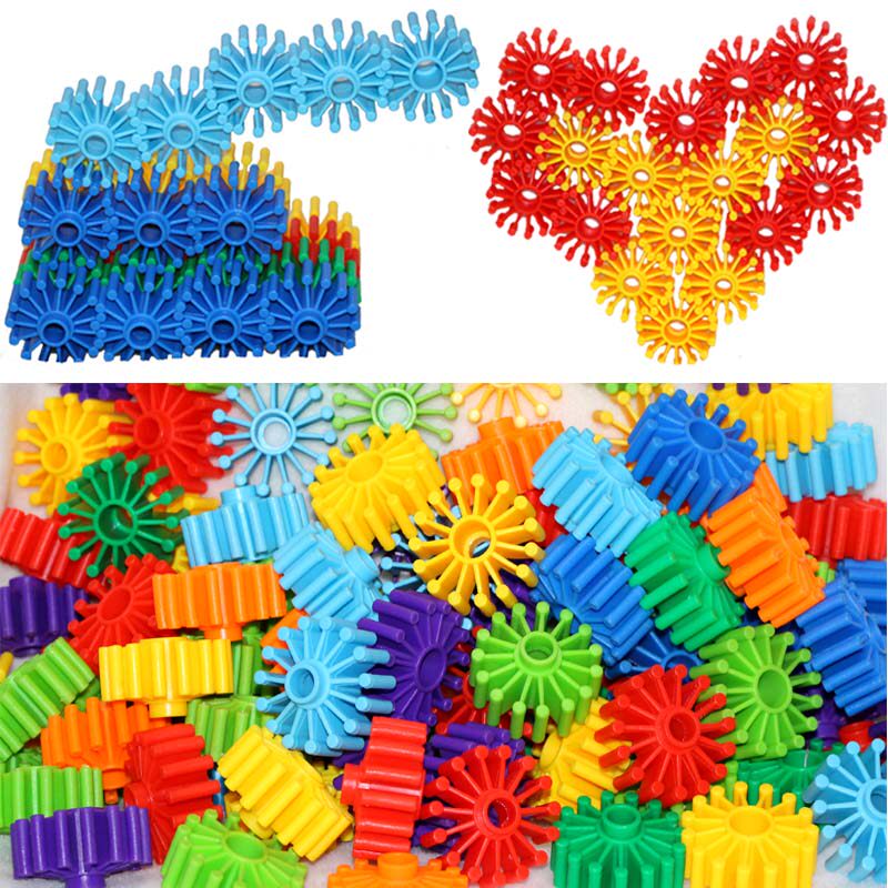 儿童益智力拼装大号齿轮花片玩具男孩幼E儿园拼插积木3-4-5-6周岁
