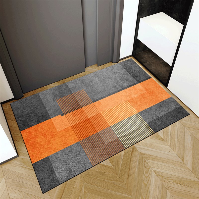 入户门地垫门口地毯玄关脚垫家用耐脏垫子轻奢P门垫防滑硅藻泥家