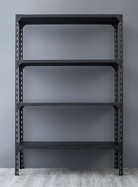 25宽黑色货架家用阳台置物架多层落地超市展R示架铁架角钢置物架