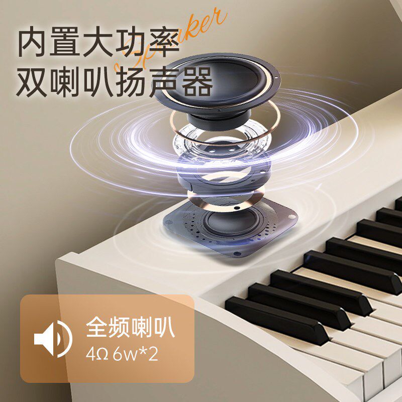 88重锤键盘电钢琴便携式家用成人D儿童幼师初学者专业数码电子钢