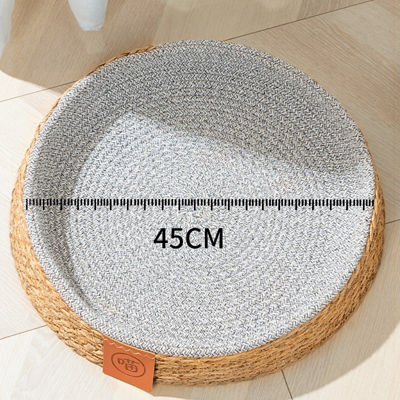 藤编猫窝夏季四季通用宠物猫窝猫C咪夏天睡觉猫别墅狗窝透气舒适