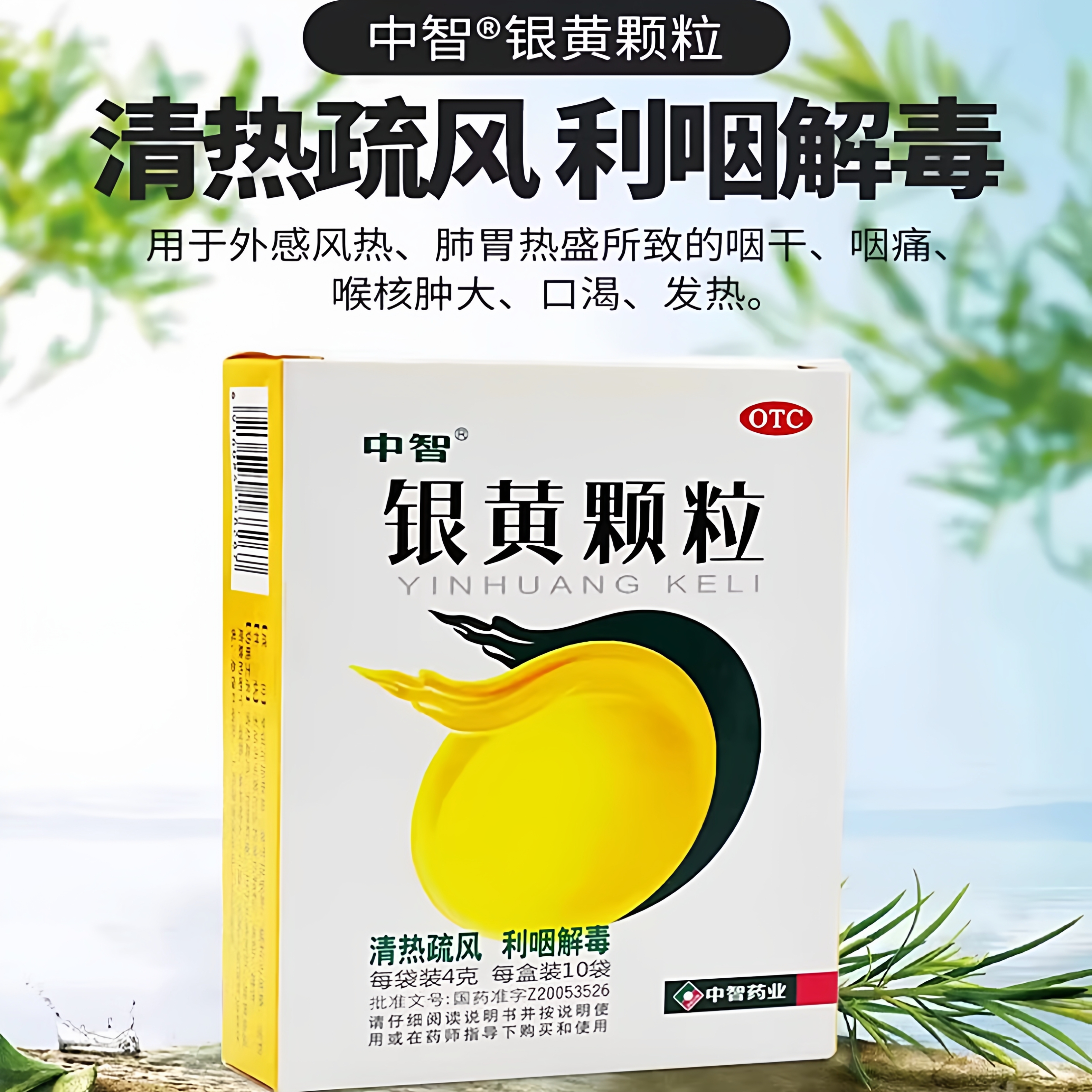 【中智】银黄颗粒4g*10袋/盒